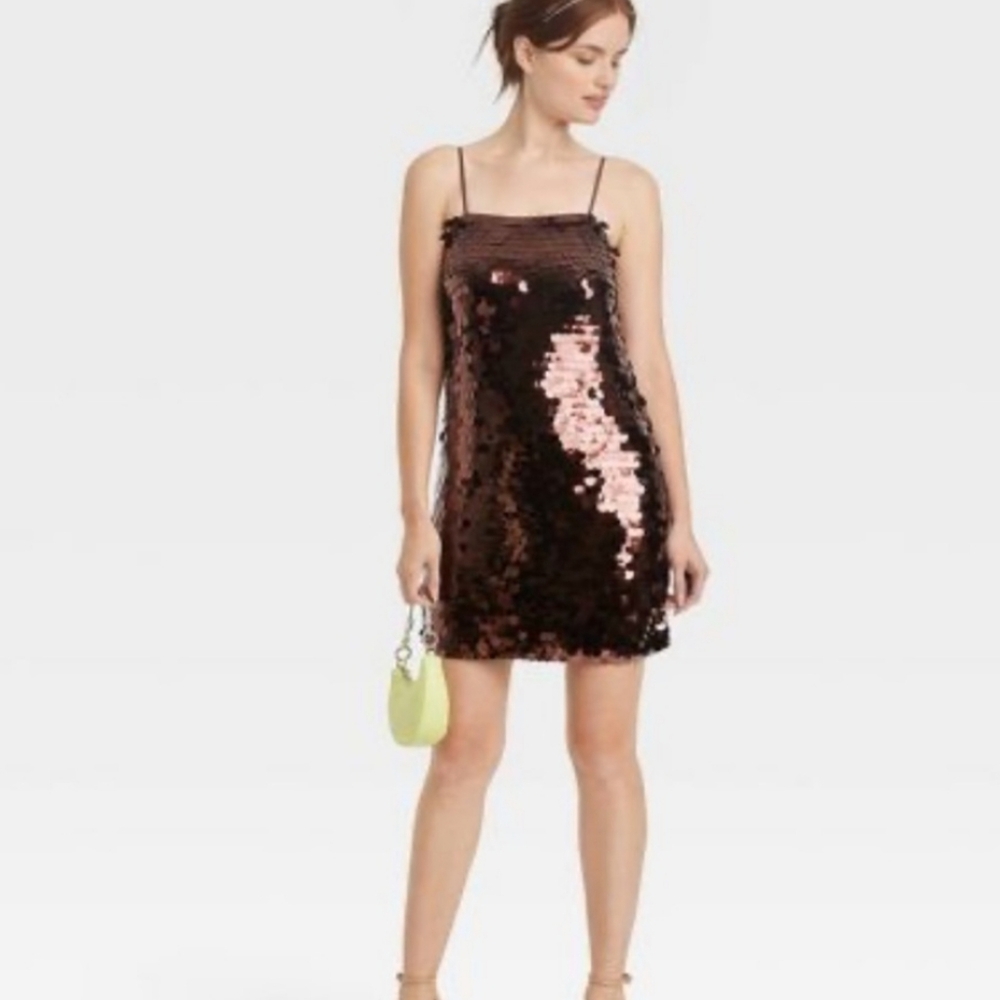A New Day Paillettes Shift Dress